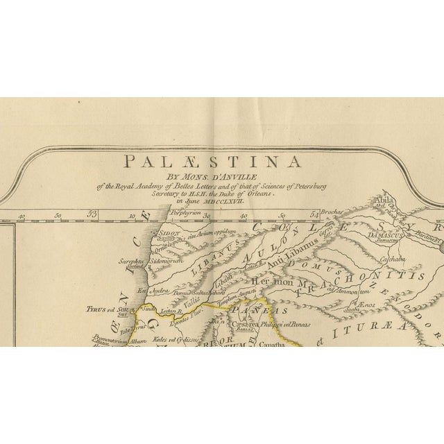 Early 19th Century Antique Map of Biblical Palestine Holy Land with Jerusalem Insets, 1818 For Sale - Image 5 of 11