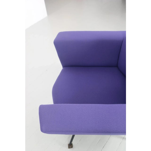 Set of Italian Lounge Chairs in Blue and Violet by Lenzi for Studio Tecnico, 1950s For Sale - Image 18 of 18