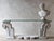 Antique Baroque Marble Console Table with Glass Top For Sale - Image 11 of 16