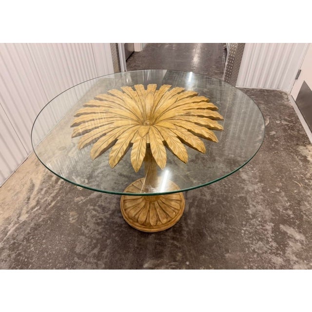Hollywood Regency 1960s Italian Chelini Firenze “ Marguerite “ Dining Table or Center Table For Sale - Image 4 of 4