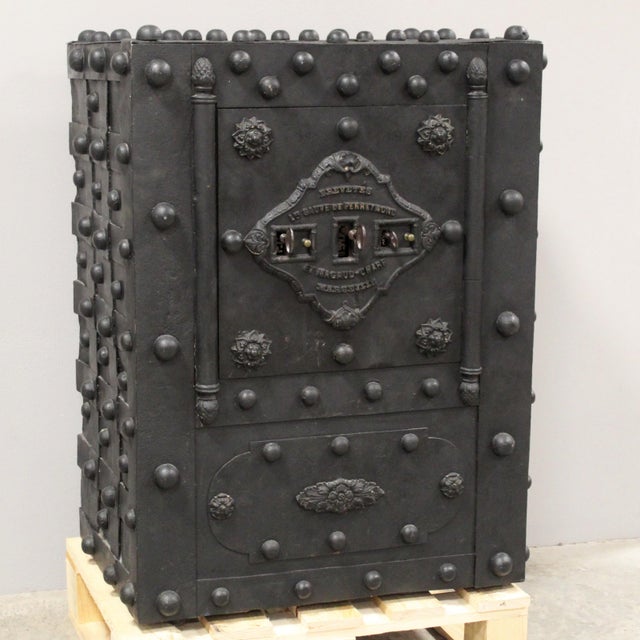 18th Century 18th Century Iron Safe, France For Sale - Image 5 of 14