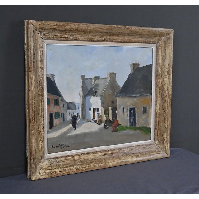 H. Albert, Village Scene, Oil on Canvas, 20th Century For Sale - Image 3 of 17