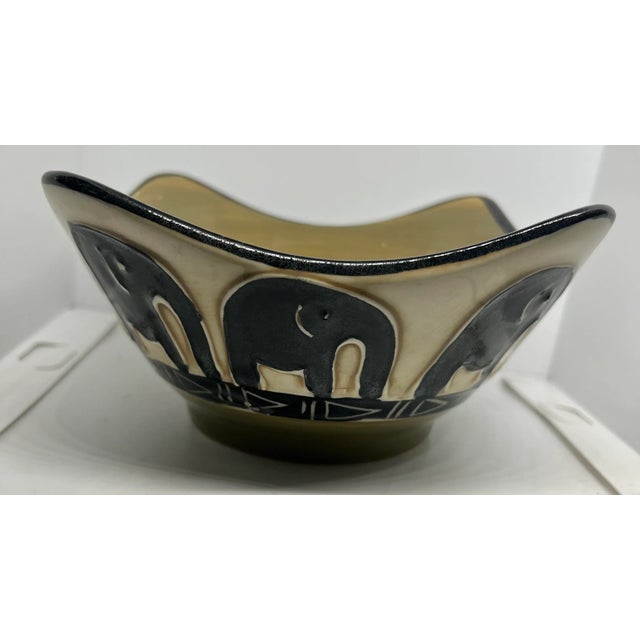 African Vintage Authentic South African Ceramic Decorative Bowl Set by World Renown Julian Keyser For Sale - Image 3 of 13