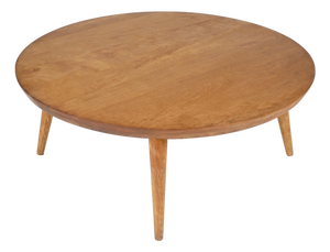 Vintage Russel Wright for Conant Ball Round Maple Coffee Table