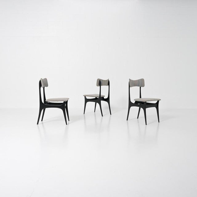 Beautiful Alfred Hendrickx S3 dining chairs. These elegant chairs were designed for Belform. The design of the S3 chair is...