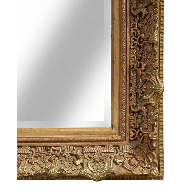 Early 20th Century Ornate Gold Framed Beveled Mirror Chairish