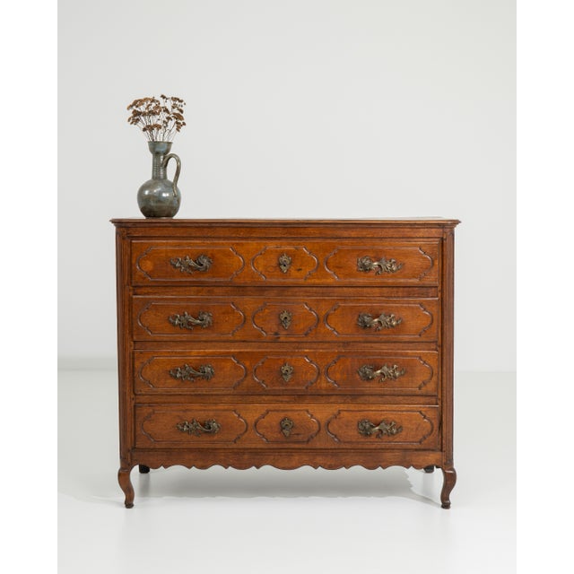19th Century Louis XV Chest Of Drawers In Original Patina For Sale - Image 13 of 17