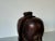 Brown Vintage African Hand Carved Wood Head Bust Sculpture For Sale - Image 8 of 9