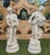 Pair of 19th C French Bisque Porcelain Peasant Figures“Paysan Aux Raisins” and “Paysanne Aux Raisins,” After Hippolyte François Moreau, Samson, Paris For Sale - Image 4 of 12