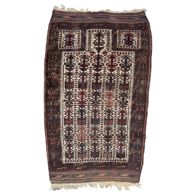 Vintage Baluch Rug, 1940s For Sale