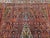 Vintage Bibikabad Rug, Hand-Knotted Wool, Geometric Pattern, Rust Red & Blue, 9x13 For Sale - Image 18 of 18