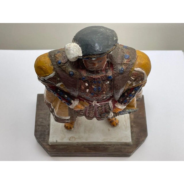 Small Traditional British Hand Painted Gothic Tudor Royal Monarch King Henry VIII Figurine For Sale - Image 9 of 13