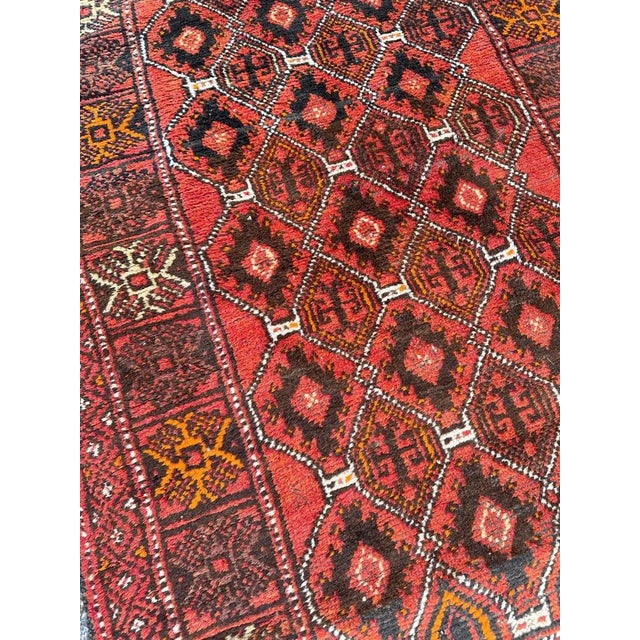 Turkmen Baluch Rug, 1950s For Sale - Image 16 of 18