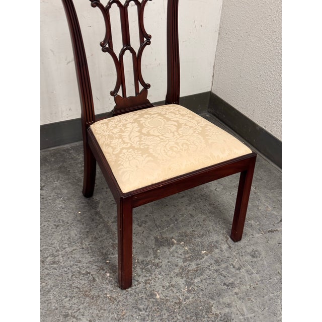 Late 20th Century Henkel Harris Chippendale Side Chair, Style No. 1228 For Sale - Image 5 of 12