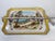 Italian Tray Dipinto A. Mano Pottery Hand-Painted Ceramic Serving Tray or Plate With Handles, Landscape Scene With Building & Water, Trees For Sale - Image 10 of 12