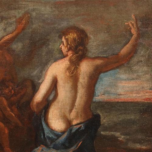 Bacchus and Ariadne, Oil on Canvas, Framed For Sale - Image 5 of 12