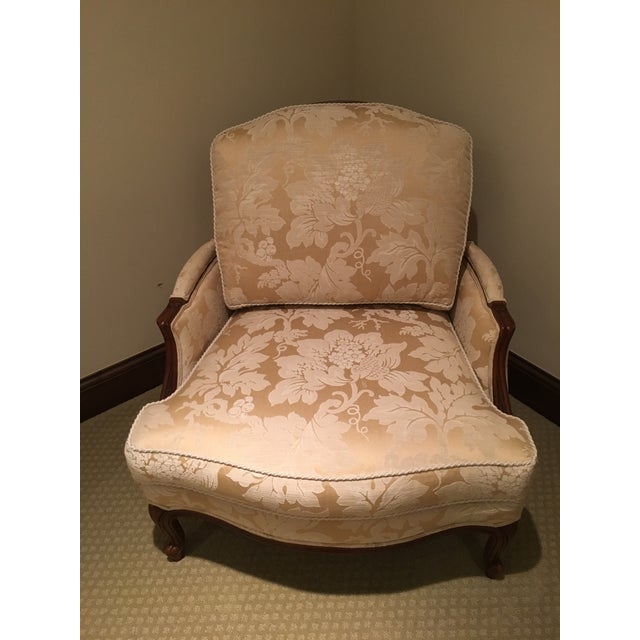Ethan Allen Bergere Chair With Ottoman Chairish