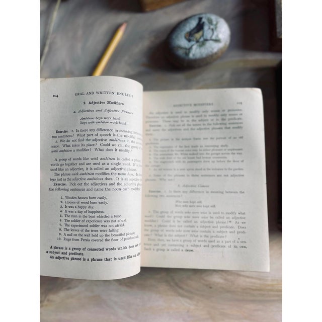 1915 & 1917 Pair of School Books Oral and Written English and Essentials of Arithmetic For Sale - Image 10 of 10