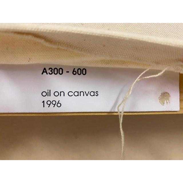 Abstract Composition, Late 20th Century, Oil on Canvas For Sale - Image 6 of 9