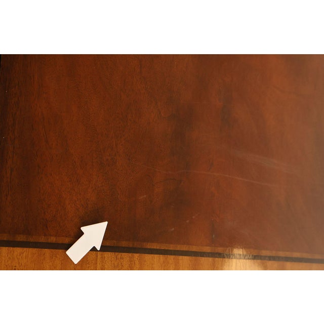 Baker Stately Homes Mahogany Double Pedestal Extendable Dining Table For Sale - Image 9 of 18