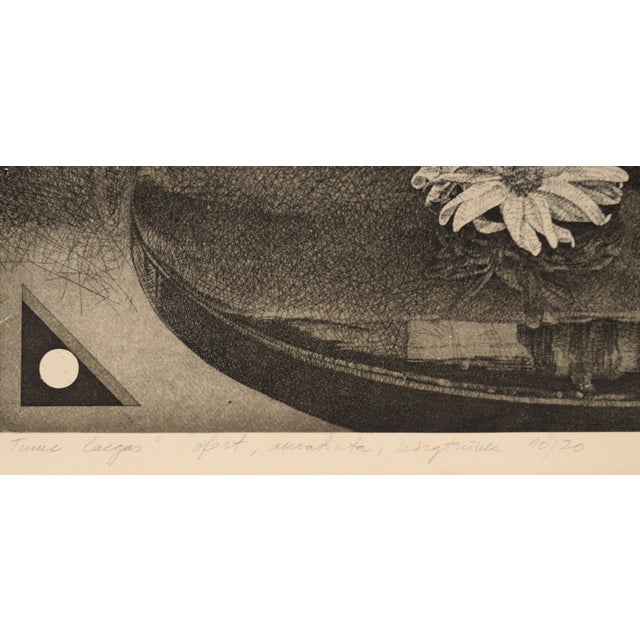 "Dark Box" Drypoint Etching With Aquatint (No. 10/20) by Benjamin Vasserman For Sale In Monterey, CA - Image 6 of 7