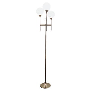 Vintage Chrome Trumpet Floor Lamp by Gaetano Sciolari, 1970s , Italy For Sale