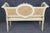 French 1940's Louis XVI Style Settee Window Bench Attributed to Maison Jansen For Sale - Image 3 of 12