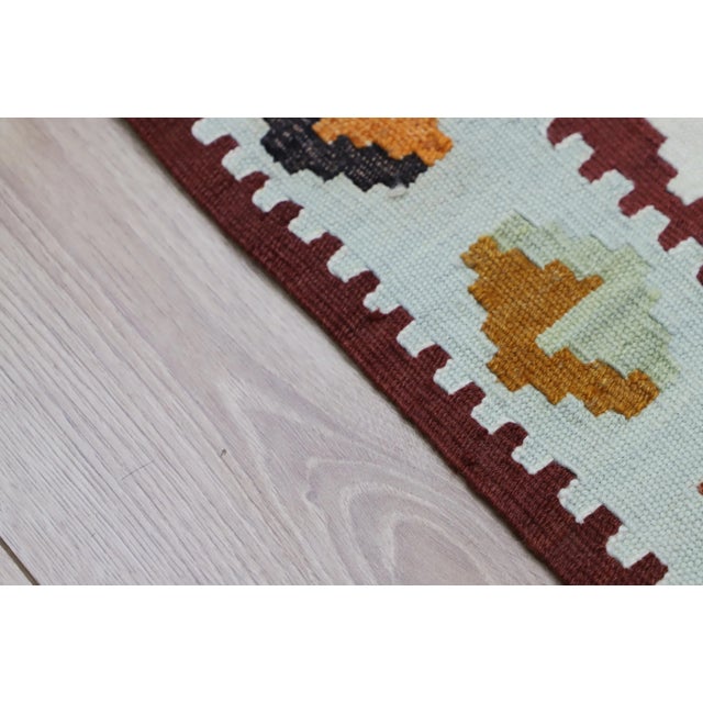 1960s 1960s Traditional Handmade Turkish Oushak Kilim Rug For Sale - Image 5 of 9