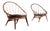 Ib Kofod-Larsen for Selig Hoop Chairs - A Pair of Two (2) For Sale