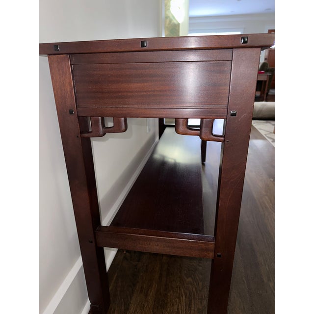 2010s Stickley Pasadena Collection Arroyo Sofa Table For Sale - Image 5 of 9