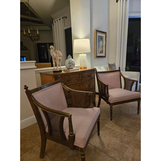 Pair of Vintage Louis XVI Style Armchairs For Sale - Image 17 of 18