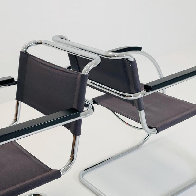 S533 MR20 Chair by Ludwig Mies Van Der Rohe for Thonet, 1980s For Sale - Image 11 of 18