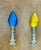 1960s 1960s Cute Glass Mini Bulbs Lamp Finials - a Pair For Sale - Image 5 of 5