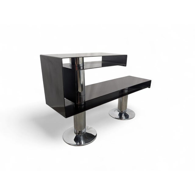 Chromed and Painted Metal Entrance Console Table, 1970s For Sale - Image 6 of 9