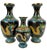 Black Antique Chinese Qing Dragon Cloisonne Enamel Vases - Set of 3 For Sale - Image 8 of 8