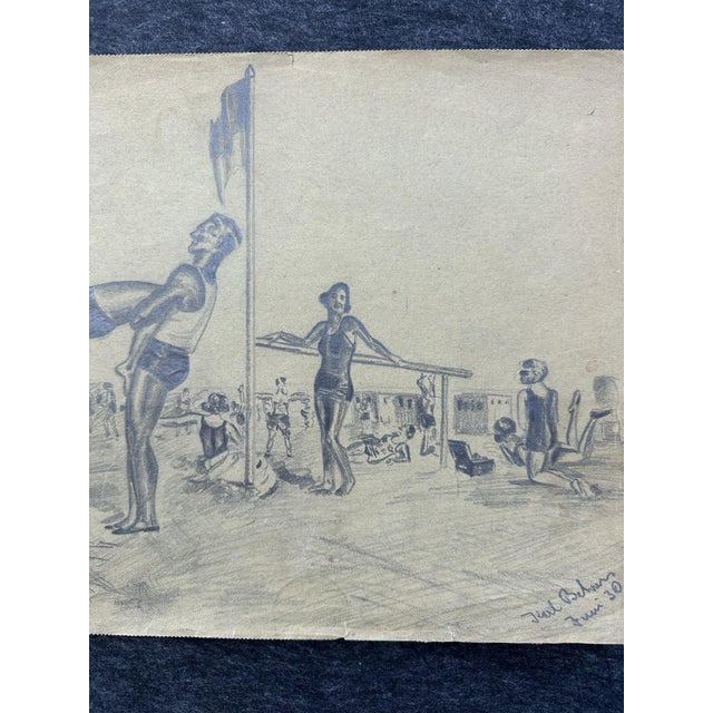 Sport Reck Leibesübungen, 1930, Pencil on Paper For Sale - Image 9 of 12