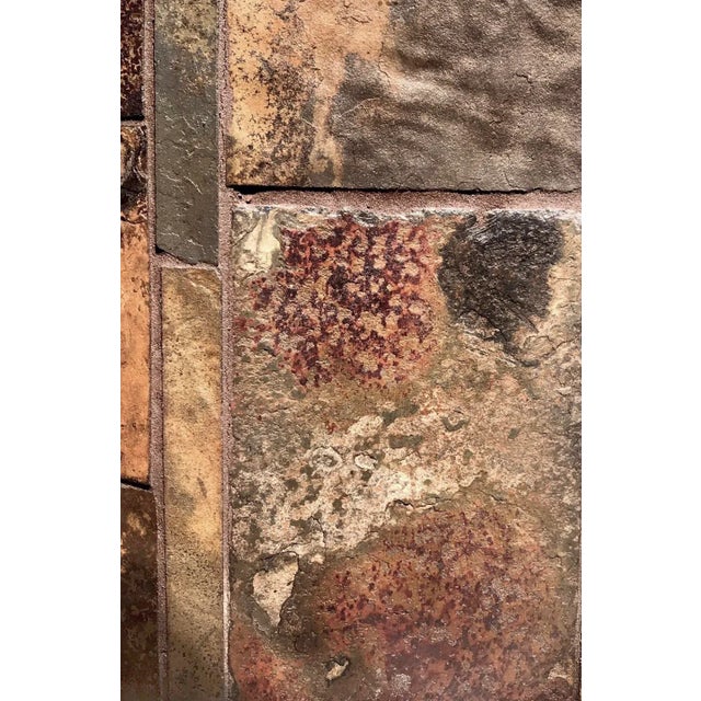 1980s Vintage Paul Kingma Style, Volcanic Tiled Console For Sale - Image 11 of 12