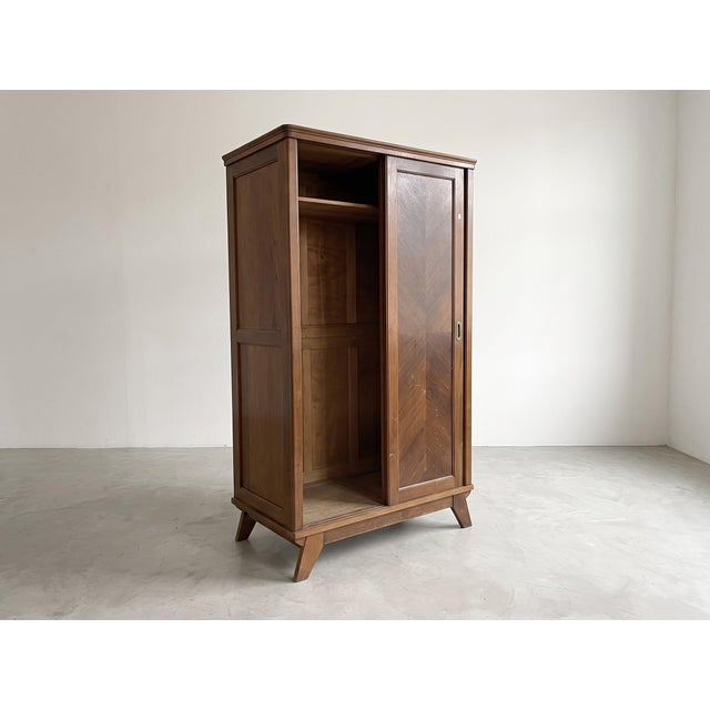 Art Deco Style Wardrobe, 1945s, in Very Good conditions. Designed 1920 to 1949 This piece has an attribution mark, I am...