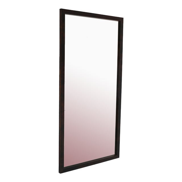 Scandinavian Mirror with Wooden Frame, 1960s For Sale