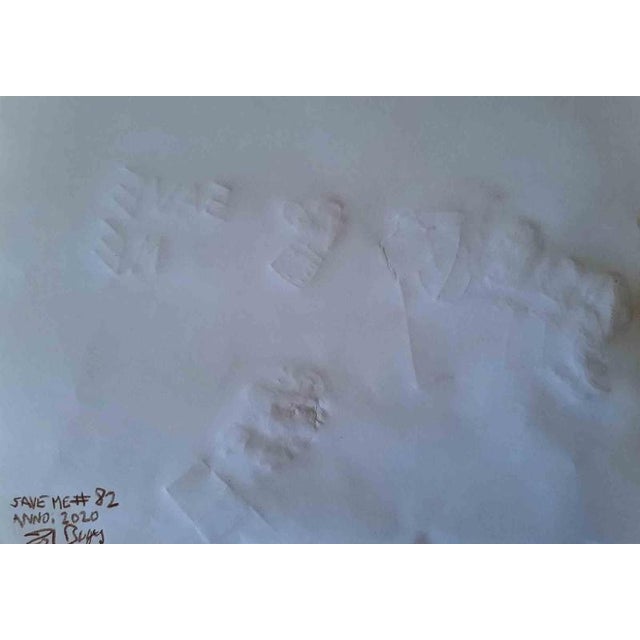 Authentic lithography on cardboard with artist's stamp and signature, 32x46cm, work numbered 82/100 from Save Me Series....