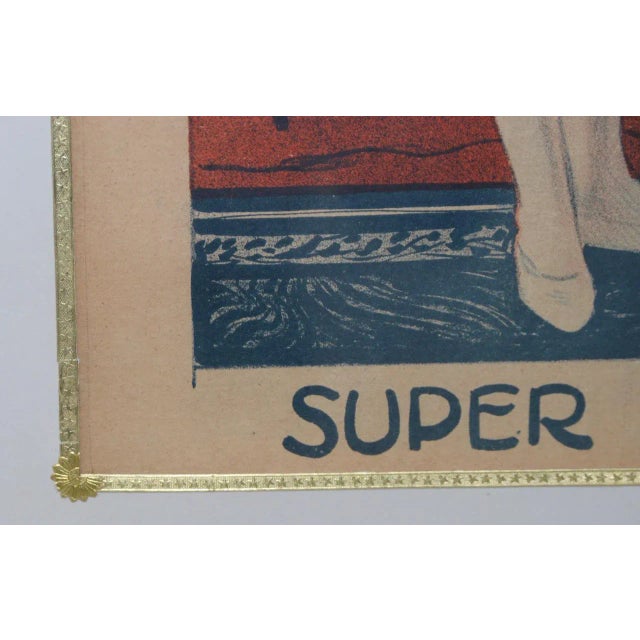 French Londonia Super Acrobats Antique French Poster C.1900 For Sale - Image 3 of 10