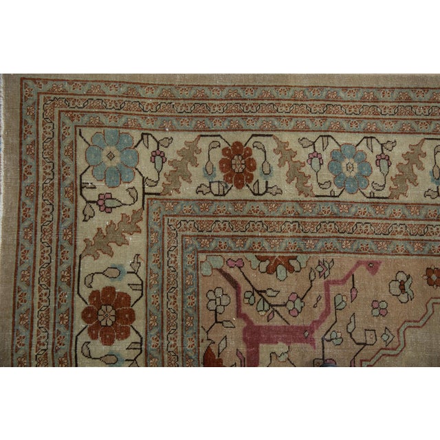 Vintage Distressed Tabriz Carpet - 8'3" X 12'1" For Sale In New York - Image 6 of 13