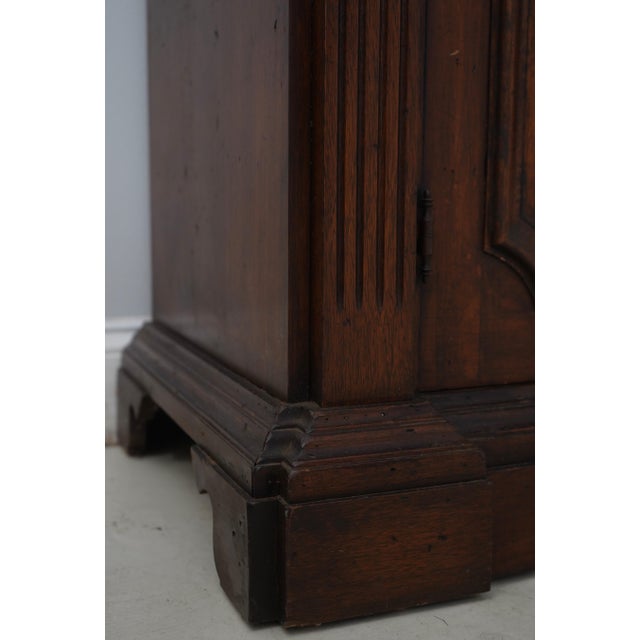 Italian 2 Piece Walnut Large Open Bookcase For Sale - Image 14 of 18