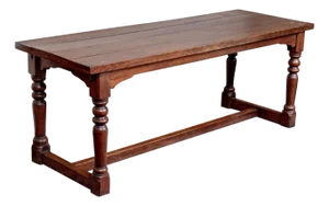 Antique English Oak Farmhouse Dining Table