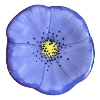 Limoges Porcelain Trinket Purple Flower Box For Sale