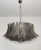 DUTIES FREE ELECTRICAL SYSTEM ADAPTED FOR US/EU/AU Italian chandelier, MADE IN Murano with smoked glass and nickel plated...