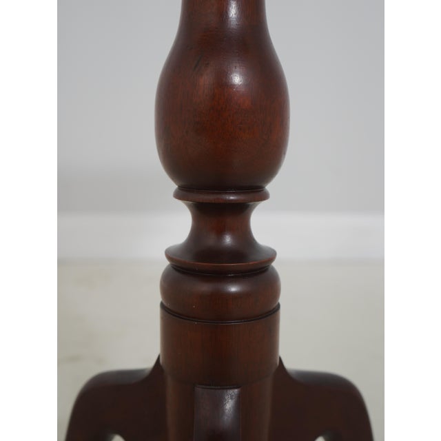 Nathan Margolis Mahogany Tilt Top Pedestal Table For Sale - Image 13 of 17