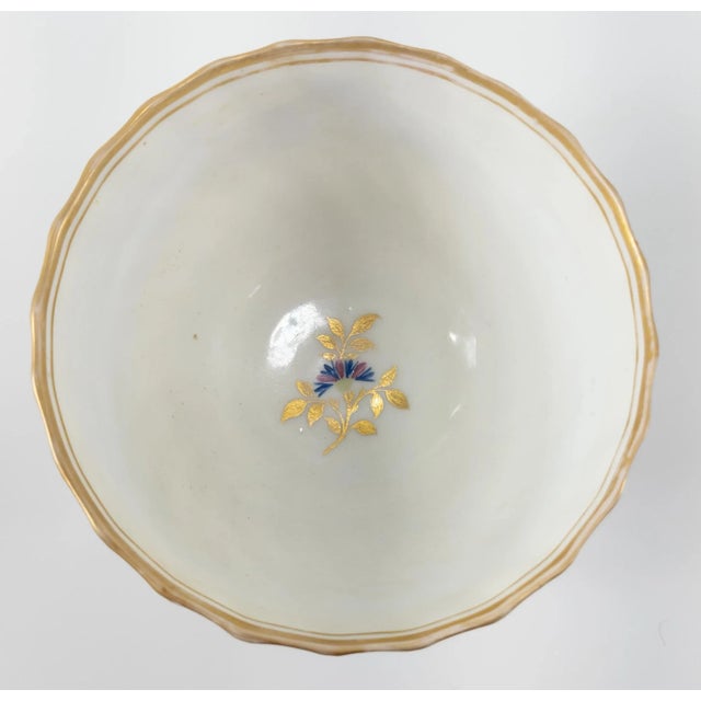 White 18th Century English Royal Crown Derby Nottingham Road Teacup & Saucer Set- 2 Pieces For Sale - Image 8 of 13