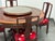 Asian Vintage Asian Rosewood Round Dining Table + Four Chairs, Set For Sale - Image 3 of 12