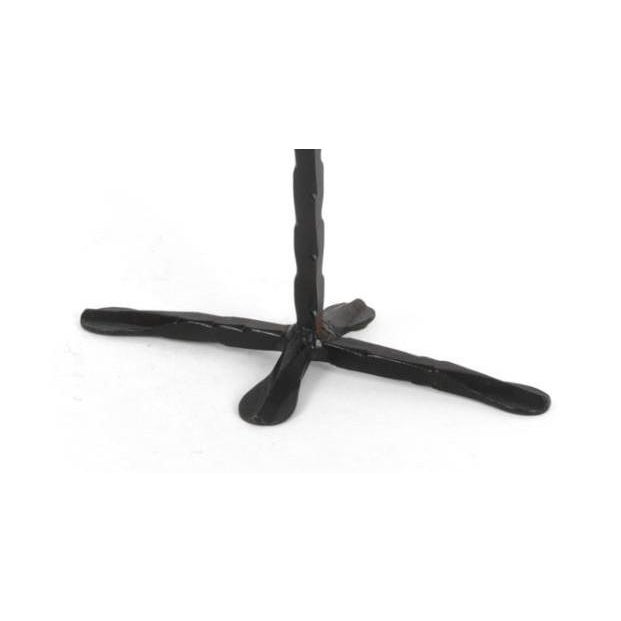 1960's Swedish Candelabra in Iron and Glass Attributed to Erik Hoglund For Sale - Image 4 of 4